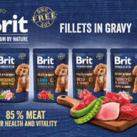 85% Meat for Natural Resistance and Vitality: Introducing Brit Premium by Nature’s Meat Fillets in Gravy